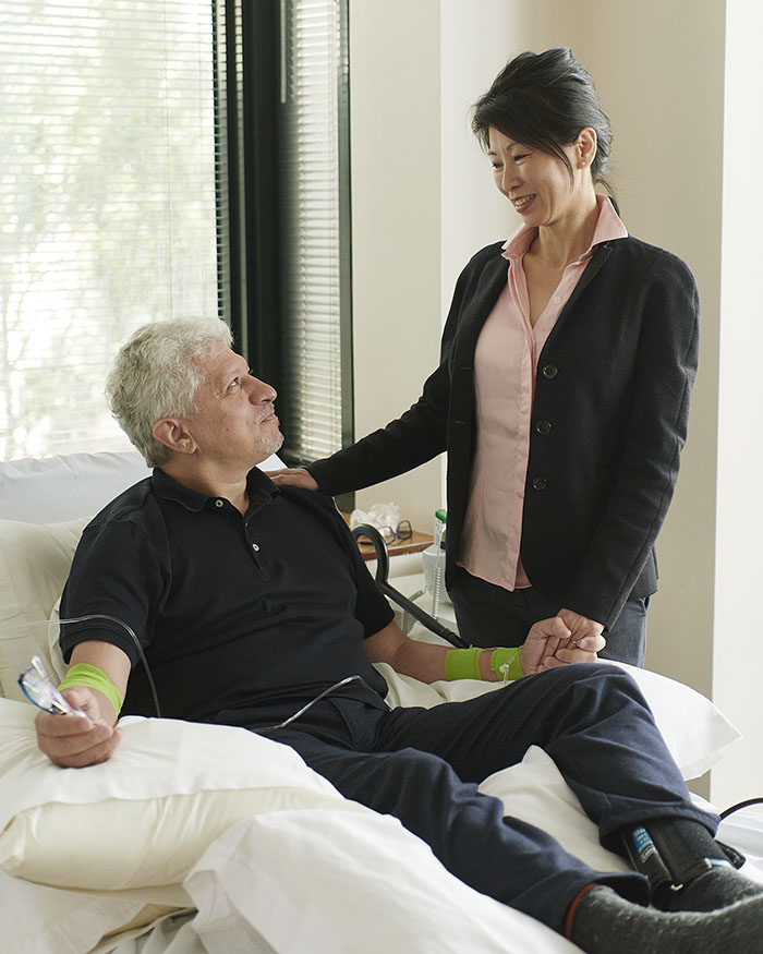 A portrait of Song accompanying Lou after their TPE procedures.